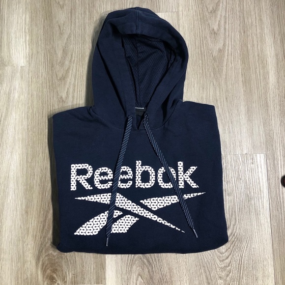 Reebok Navy blue hoodie size medium - Picture 1 of 2